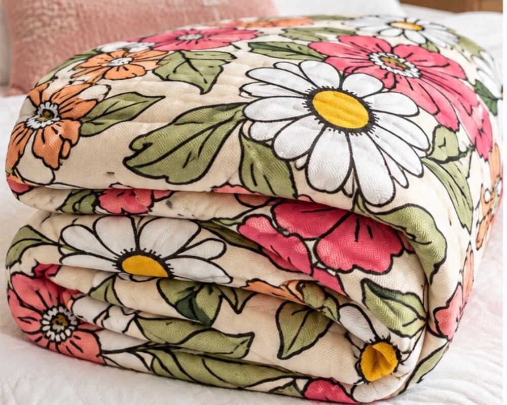 Beautiful Floral Blanket – Soft & Cozy
